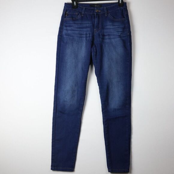 KanCan Skinny Jeans Women's‎ Mid Rise Stretch Denim size 7/27 Dark Wash - Picture 1 of 5